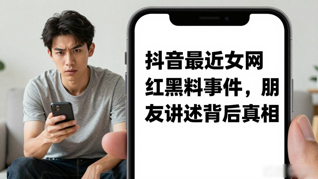 抖音最近女网红黑料事件，朋友讲述背后真相
